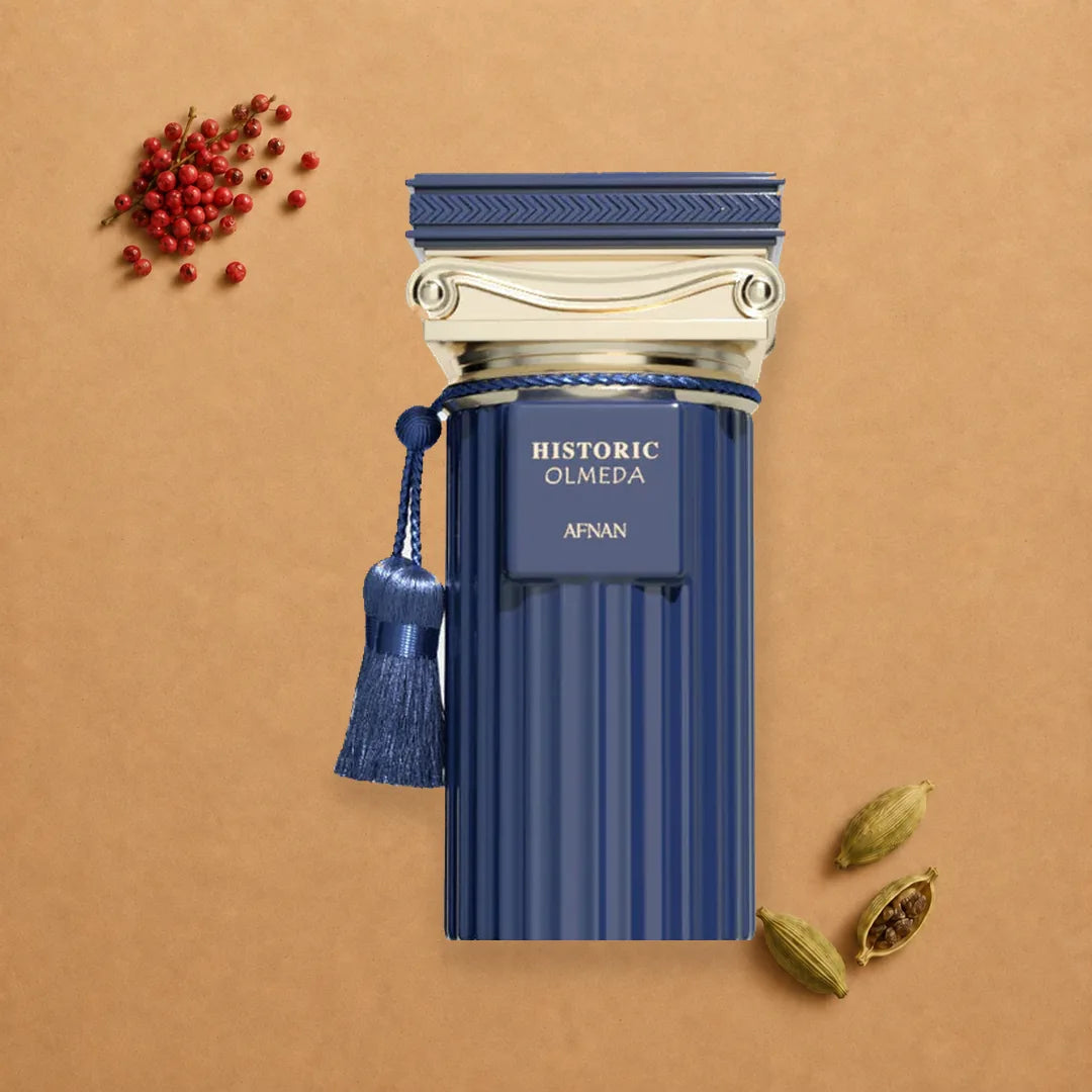Afnan Historic Olmeda — pimienta rosa y cardamomo