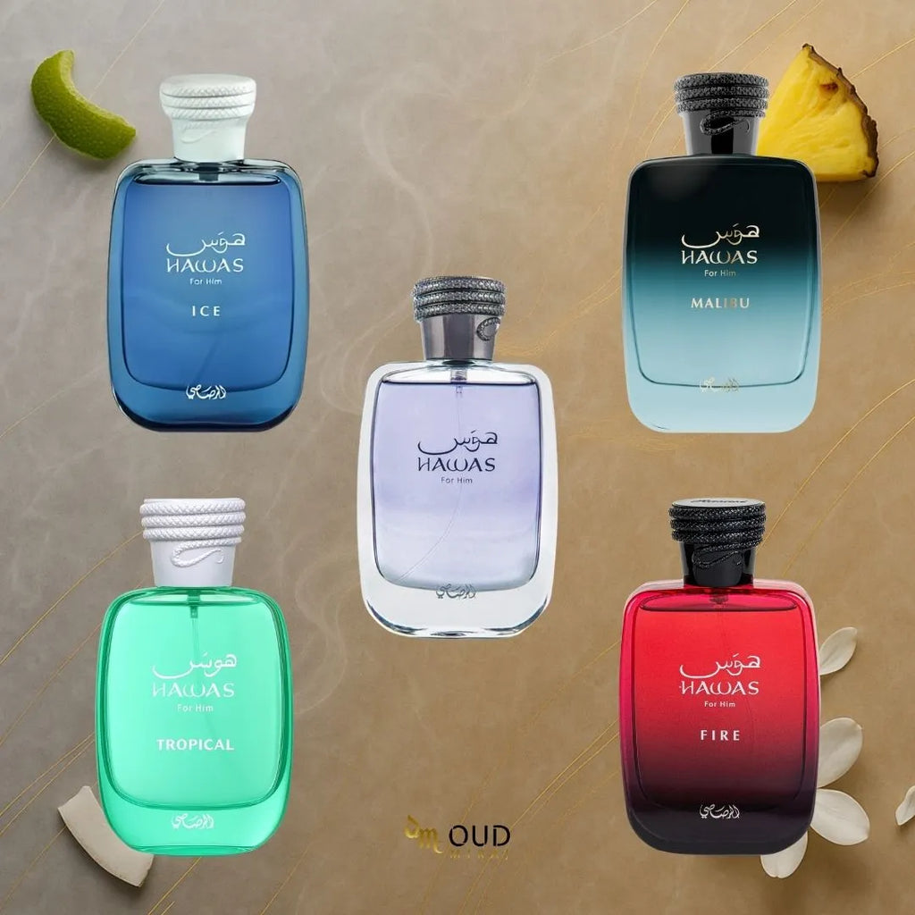 RASASI HAWAS - ICE TO FIRE DISCOVERY SET – Oud Miraj | Perfumería